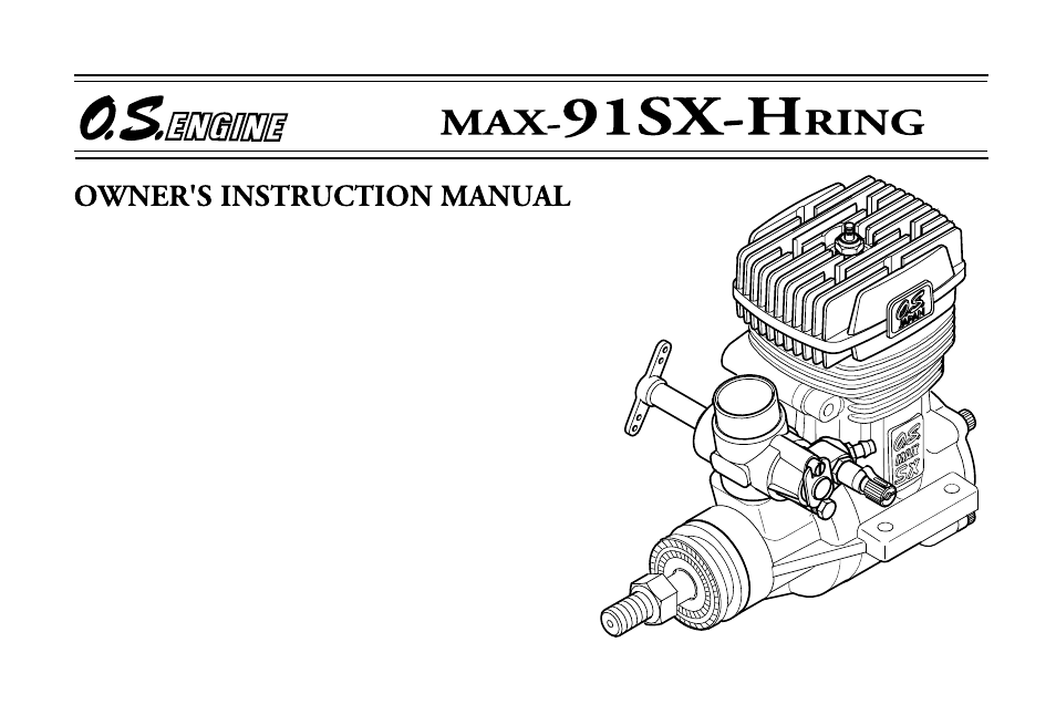 O.S. Engines 91SX-H User Manual | 28 pages