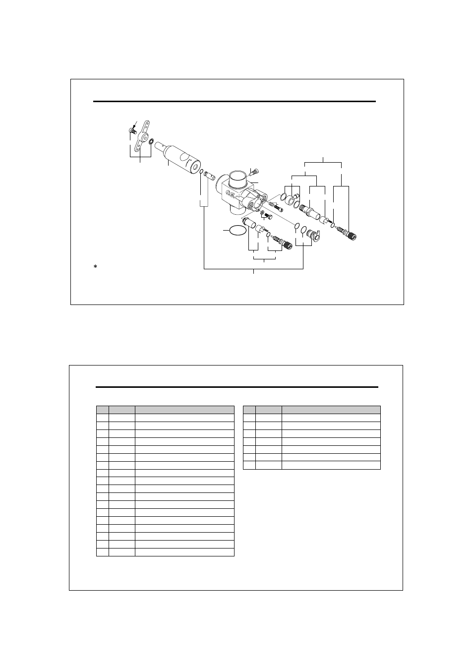 Carburetor exploded view, Carburetor parts list | O.S. Engines 91SX-H Competition Special User Manual | Page 16 / 18