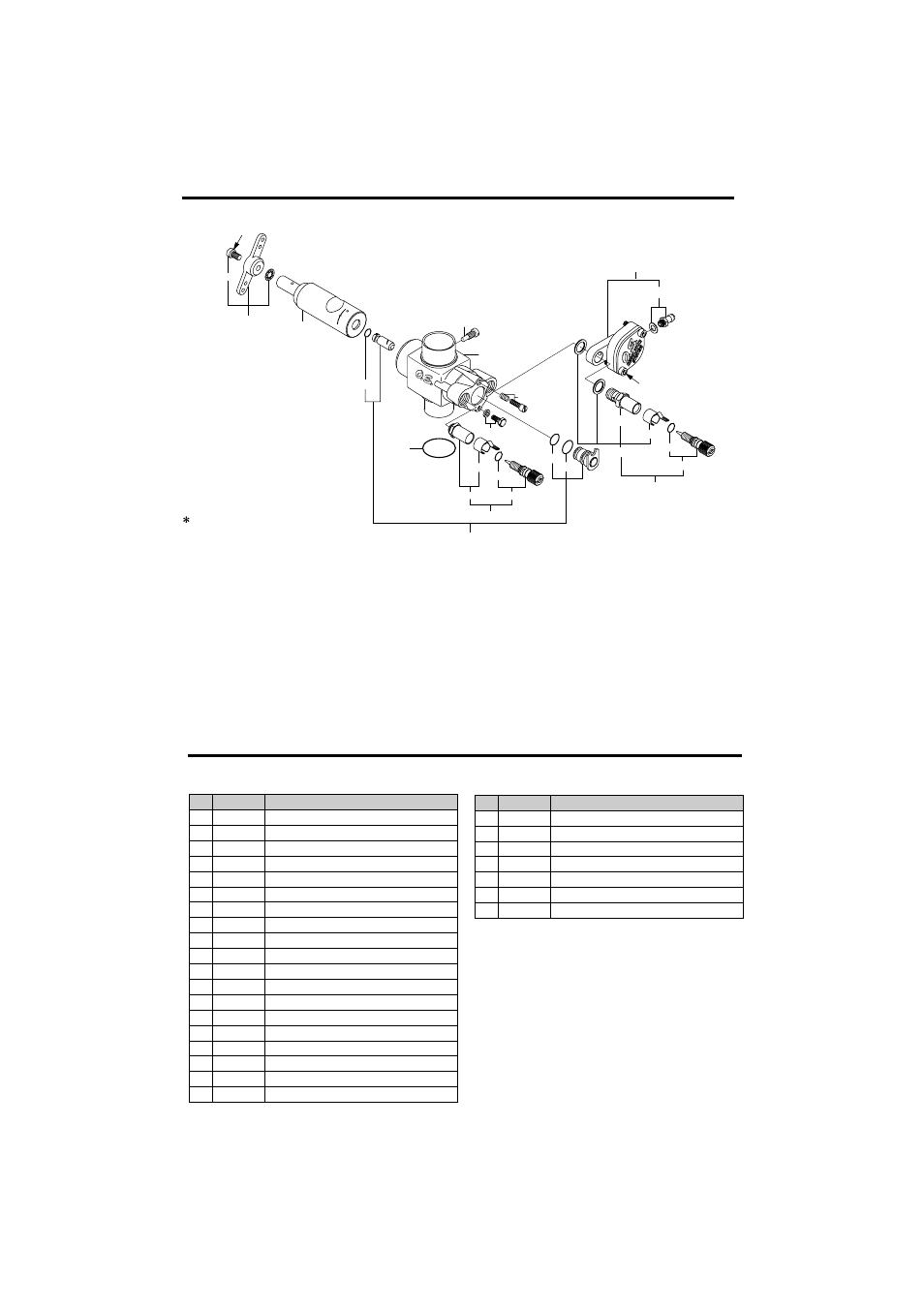 Carburetor exploded view, Carburetor parts list | O.S. Engines 91SZ-H PS Hyper User Manual | Page 22 / 24