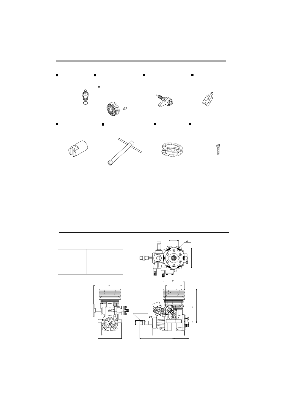 O.s. genuine parts & accessories, Three view drawing | O.S. Engines 91SZ-H PS Hyper User Manual | Page 23 / 24