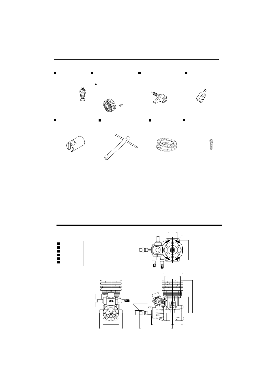 O.s. genuine parts & accessories, Three view drawing | O.S. Engines 91SZ-H User Manual | Page 21 / 22