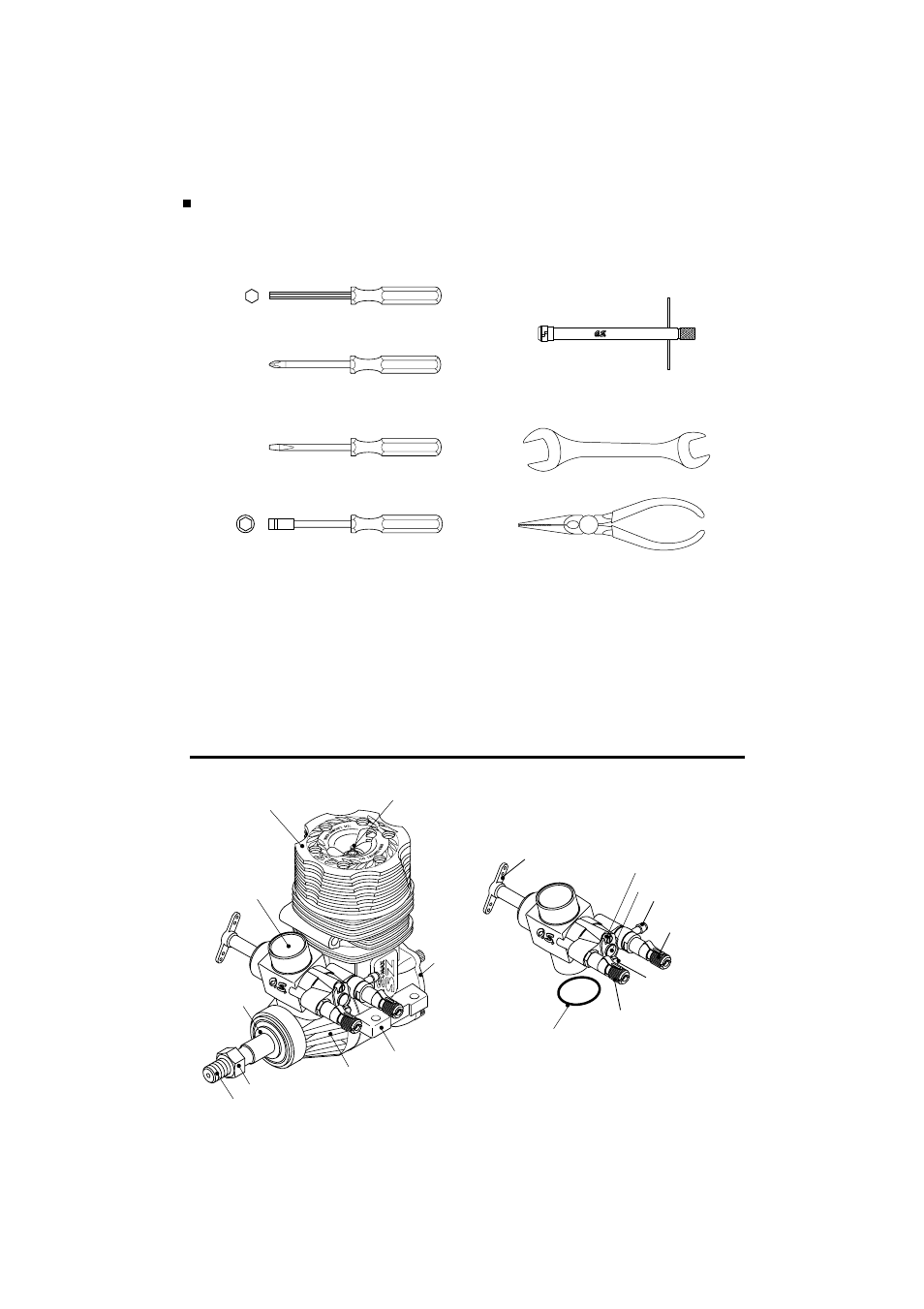 Engine parts name | O.S. Engines 91SZ-H User Manual | Page 7 / 22