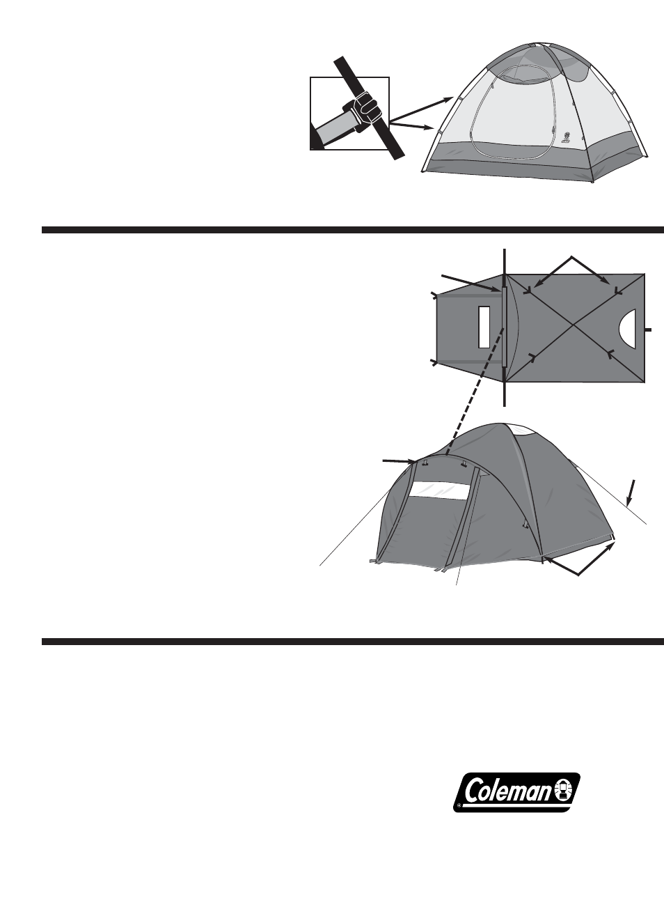 Attach tent to frame using frame clips, Attach rainfly | Coleman CIMMAR ON 9260-212 User Manual | Page 2 / 2