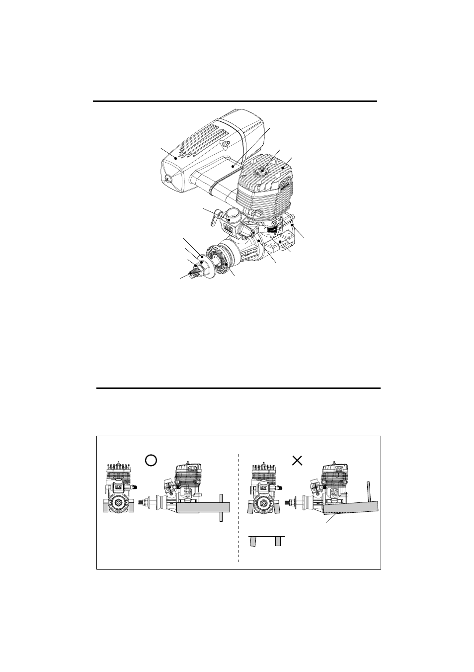 Basic engine parts, Installation | O.S. Engines 120AX User Manual | Page 8 / 25