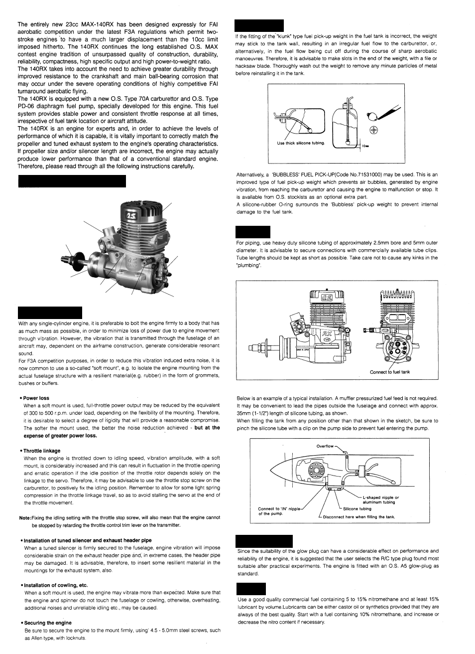 O.S. Engines 140RX User Manual | Page 2 / 4