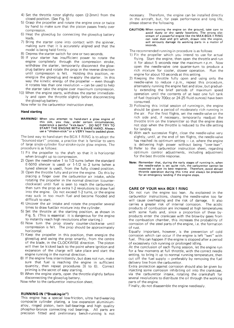 O.S. Engines BGX-1 Ring User Manual | Page 4 / 5