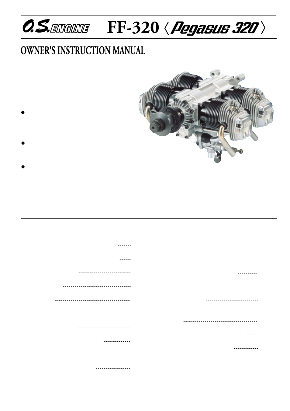 O.S. Engines FF-320 User Manual | 17 pages
