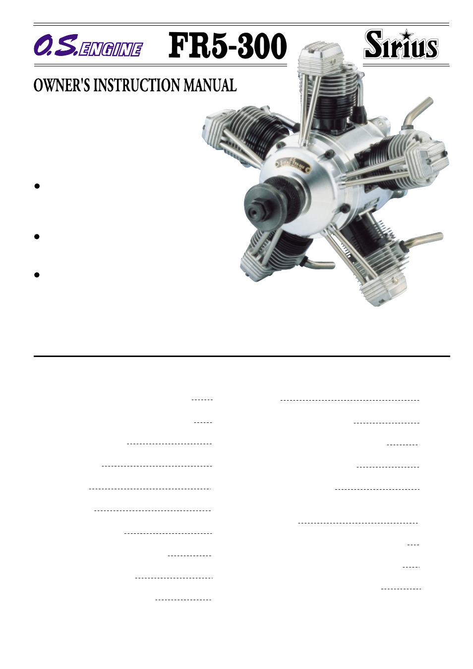 O.S. Engines FR5-300 User Manual | 18 pages