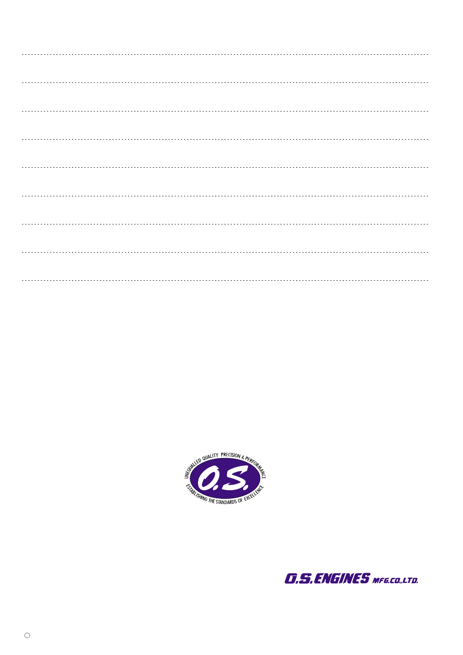 O.S. Engines FR5-300 User Manual | Page 18 / 18