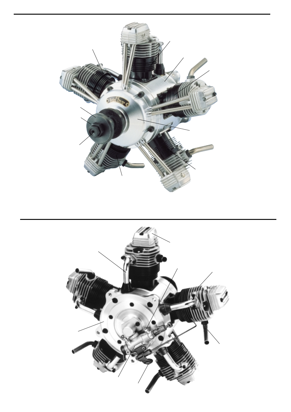 Engine parts name | O.S. Engines FR5-300 User Manual | Page 4 / 18