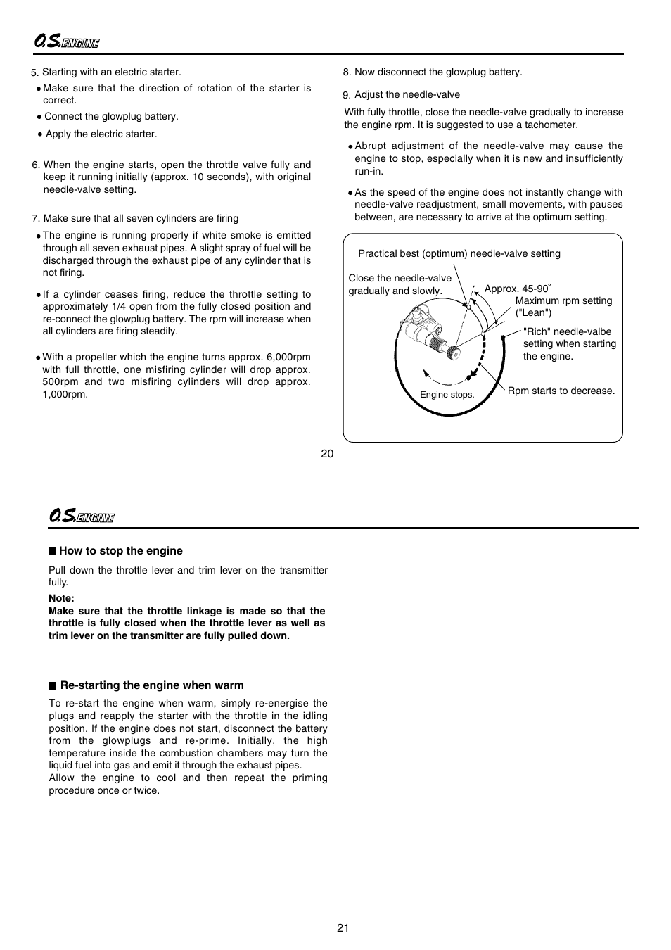 O.S. Engines Sirius7 FR7-420 User Manual | Page 11 / 18