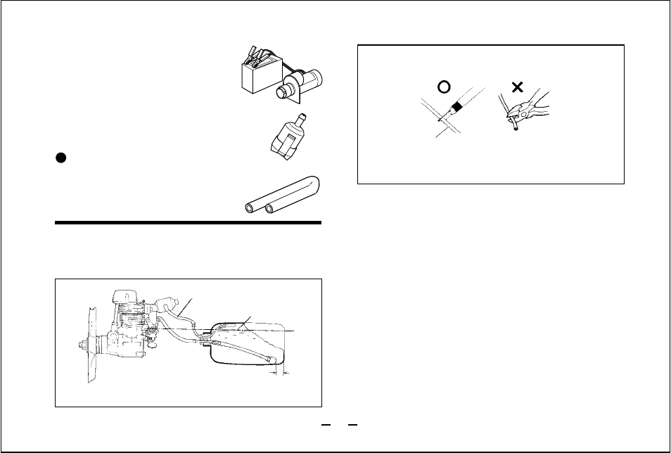 Fuel and pressure lines | O.S. Engines FS-40S User Manual | Page 13 / 40