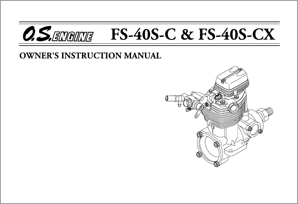 O.S. Engines FS-40S-CX User Manual | 30 pages