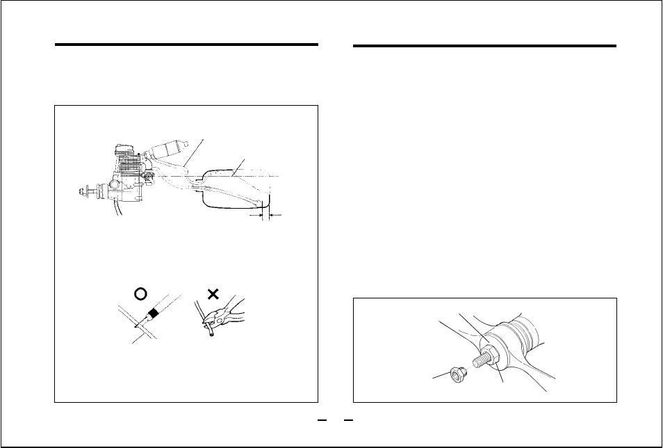 Fuel and pressure lines, Propeller & spinner attachment | O.S. Engines FS-52S User Manual | Page 13 / 28