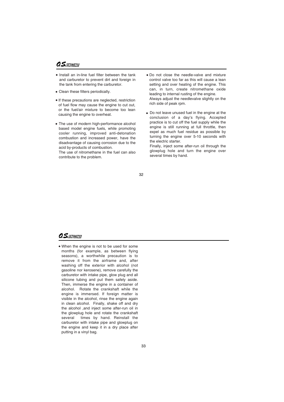 O.S. Engines FS-56a User Manual | Page 17 / 21