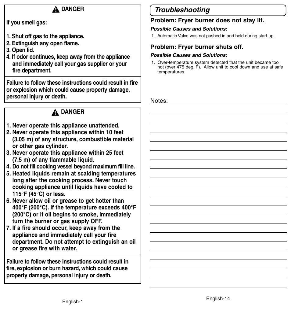 Troubleshooting | Coleman 9994 User Manual | Page 2 / 8