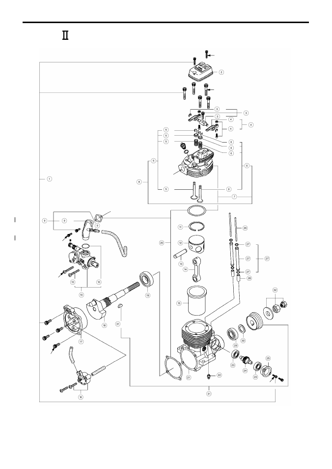 Fs-91s 2 -p exploded view | O.S. Engines FS-91S II (P) User Manual | Page 25 / 32