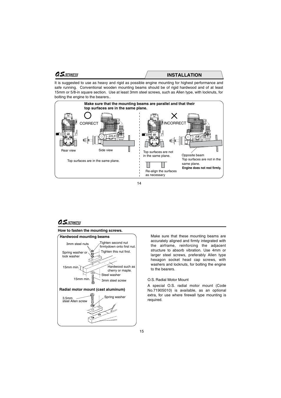 Installation | O.S. Engines FS72-a User Manual | Page 8 / 21