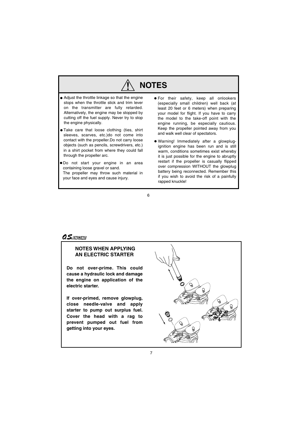 O.S. Engines FS95V User Manual | Page 4 / 21