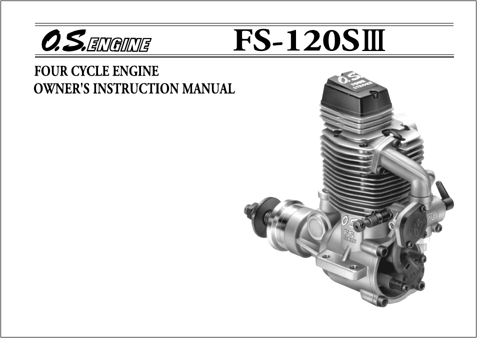 O.S. Engines FS-120S III User Manual | 26 pages