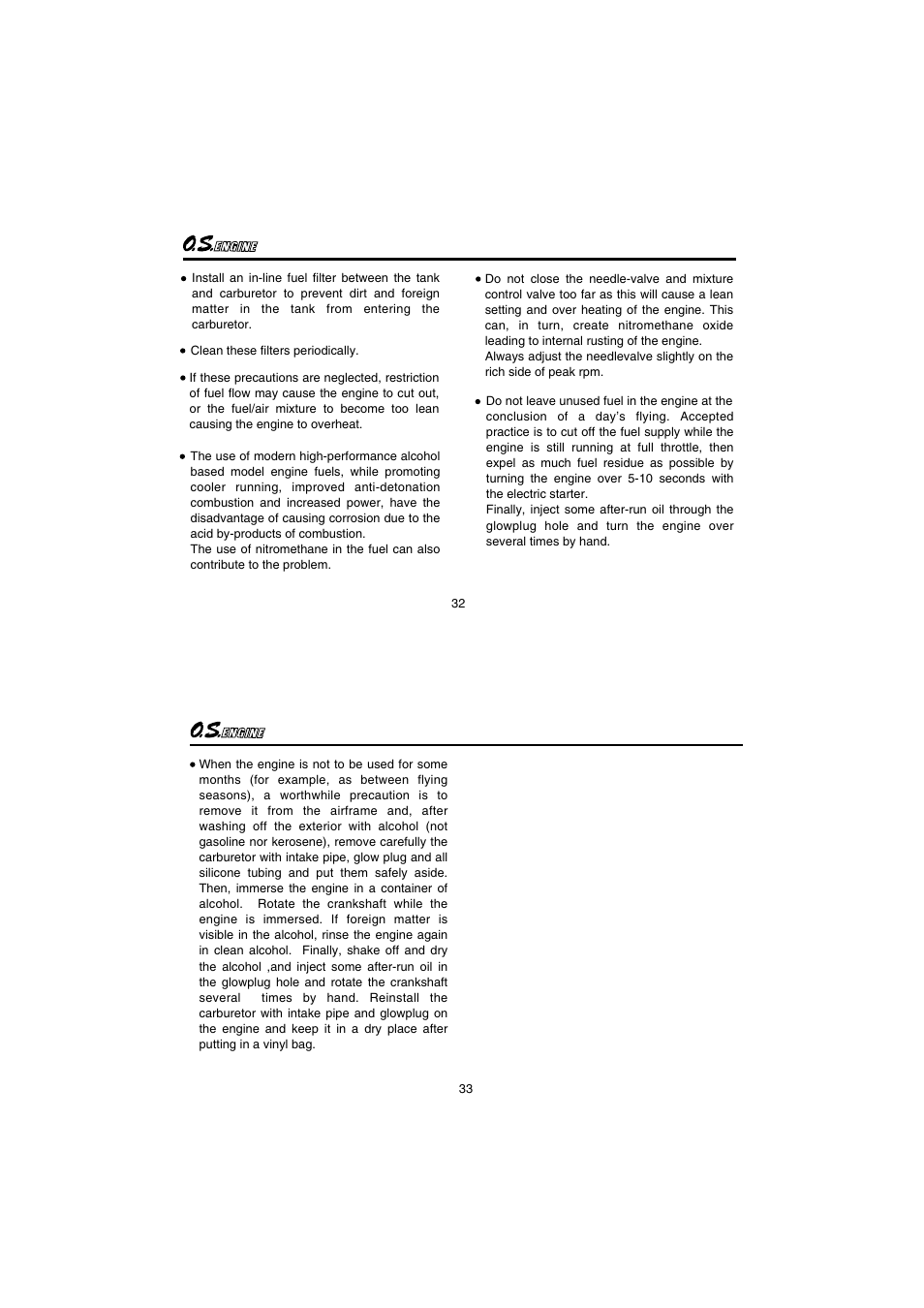 O.S. Engines FS155-a w/Pump User Manual | Page 17 / 21