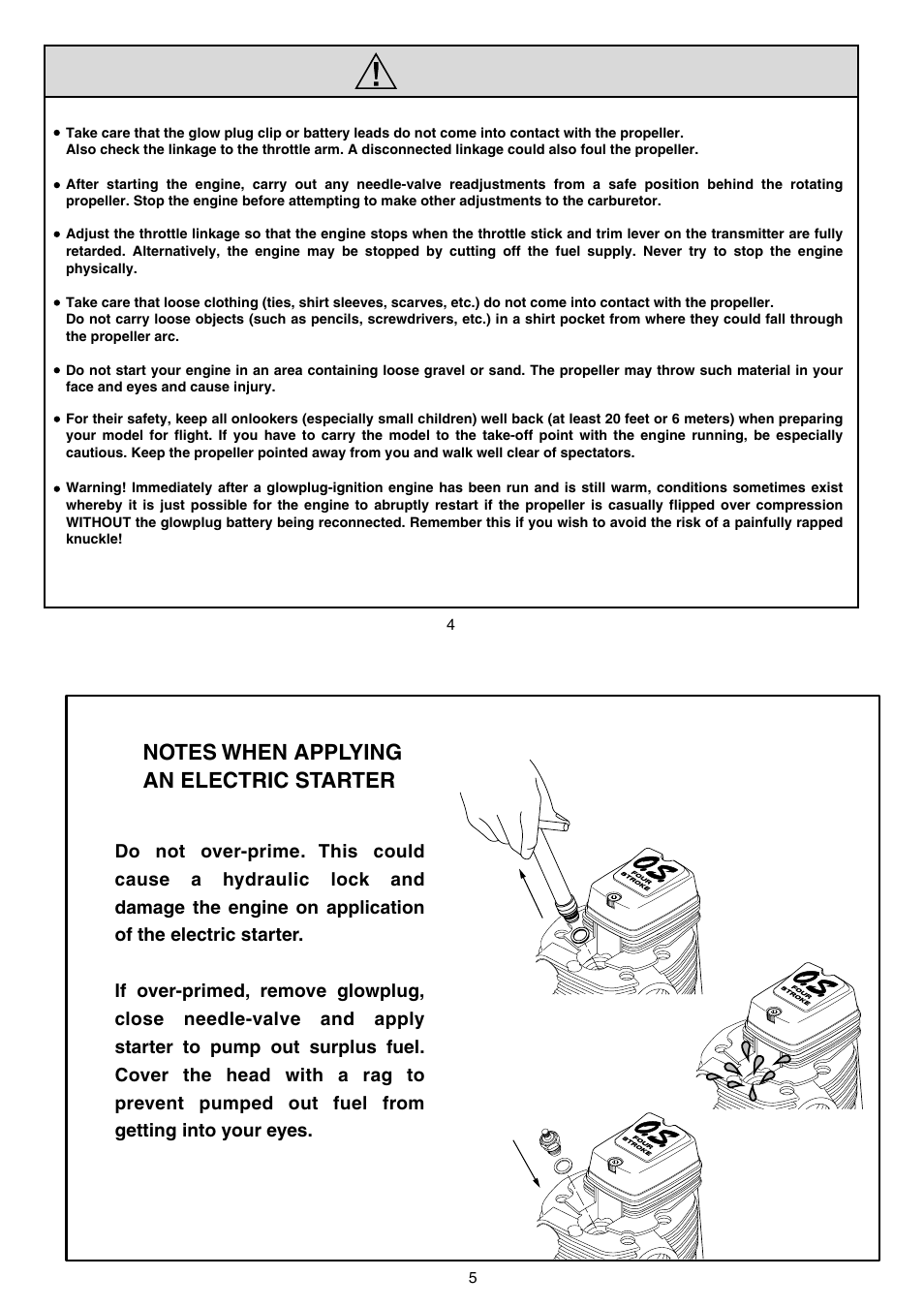 O.S. Engines FS-200S User Manual | Page 3 / 15