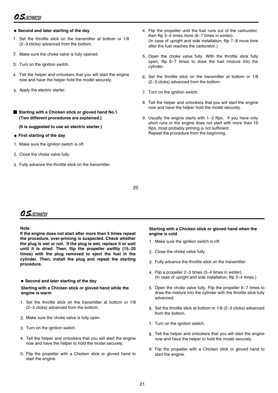 O.S. Engines GT55 User Manual | Page 11 / 18
