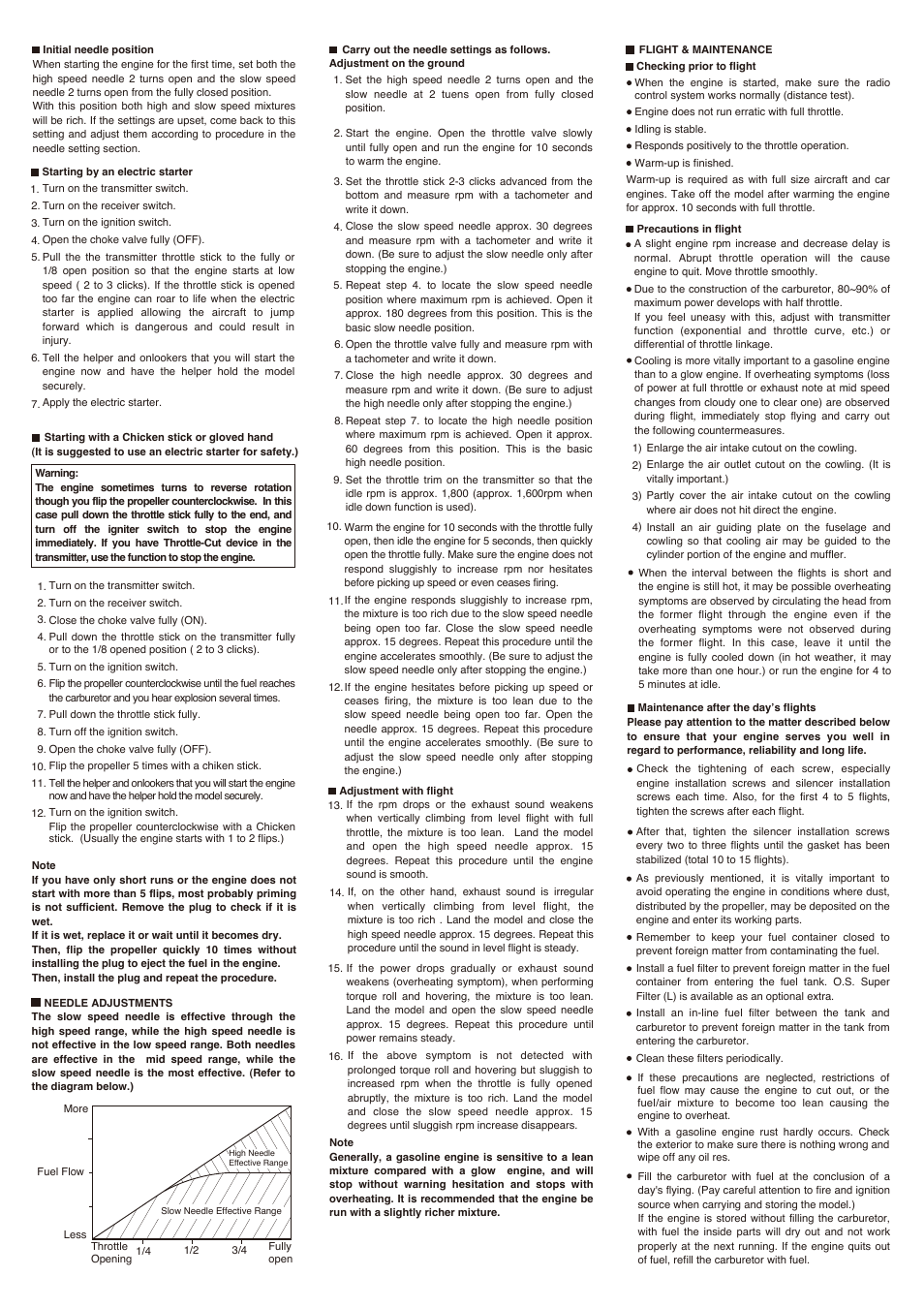 O.S. Engines GT60 User Manual | Page 3 / 4