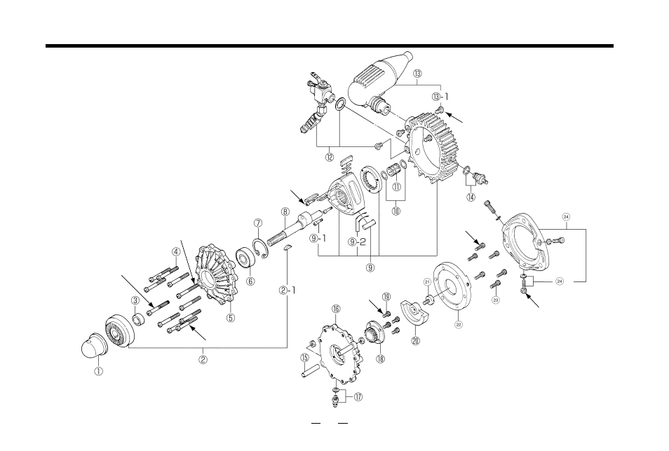 Exploded view | O.S. Engines Rotary 49PI User Manual | Page 21 / 24