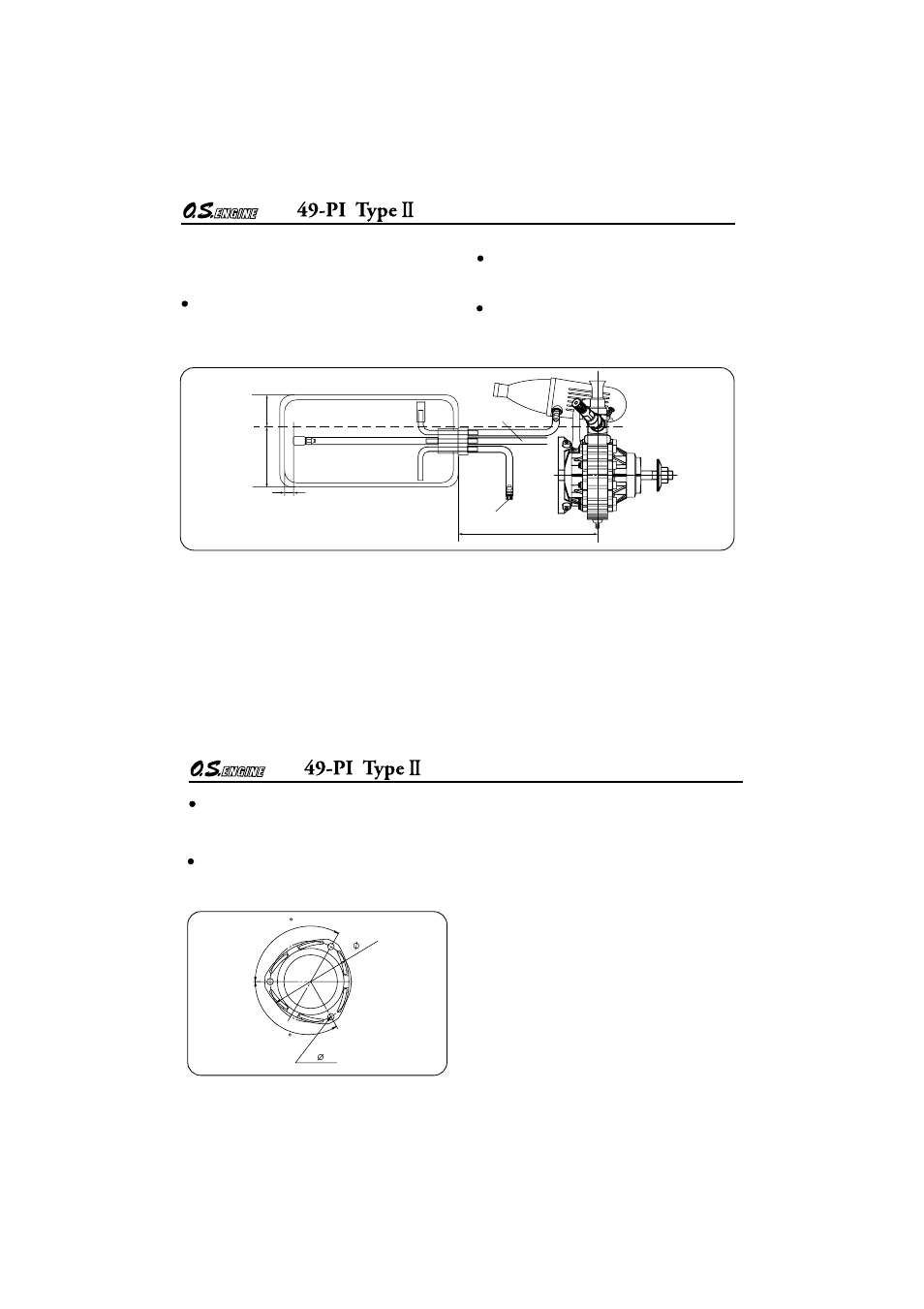 Installation of the engine and fuel tank | O.S. Engines Rotary 49PI Type II User Manual | Page 10 / 20