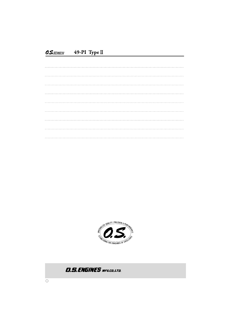 O.S. Engines Rotary 49PI Type II User Manual | Page 20 / 20