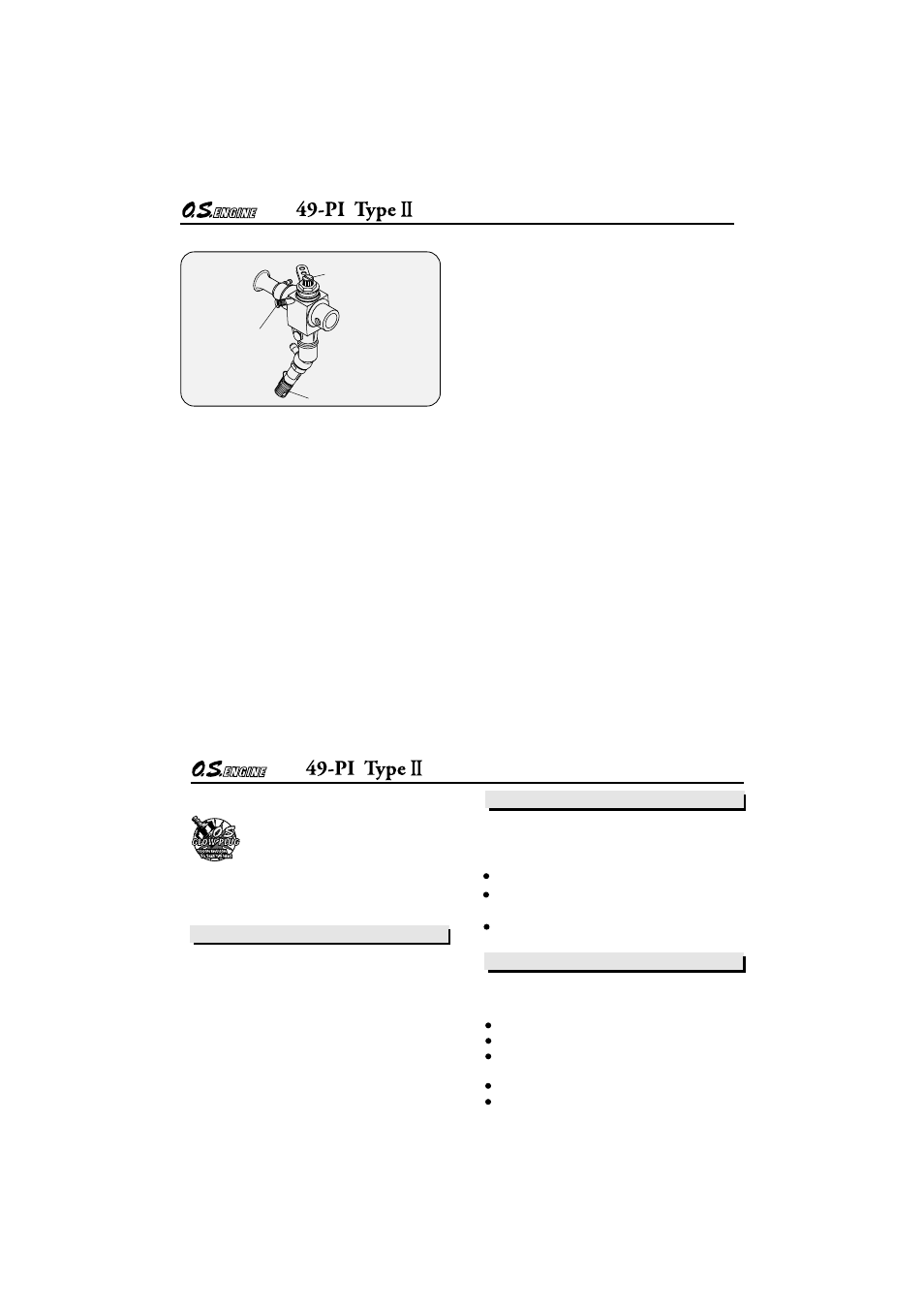 Mixture controls, Glowplug | O.S. Engines Rotary 49PI Type II User Manual | Page 9 / 20