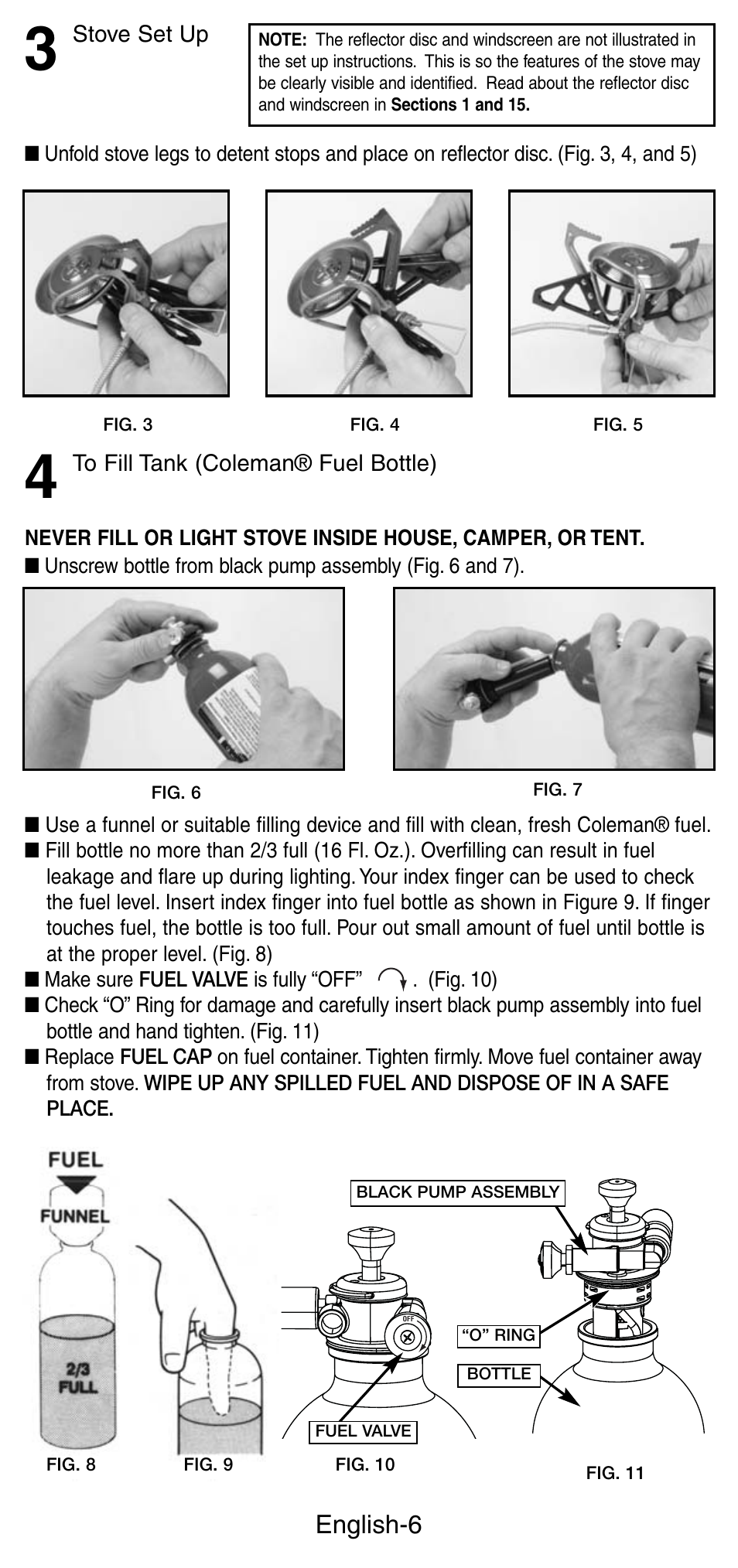 English-6 | Coleman FYRESTORM 9775 User Manual | Page 7 / 20