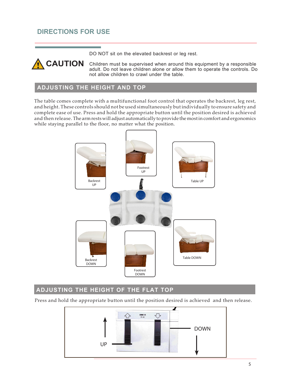 Caution, Directions for use | Oakworks Celesta/Clodagh Gemini User Manual | Page 10 / 20
