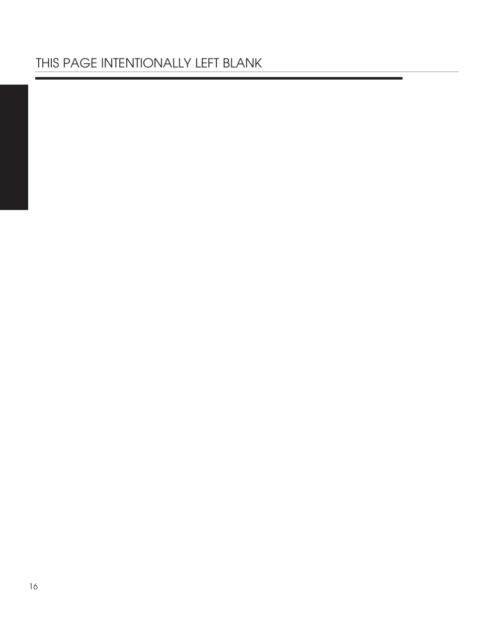 This page intentionally left blank | Oakworks Clodagh Virgo User Manual | Page 18 / 20