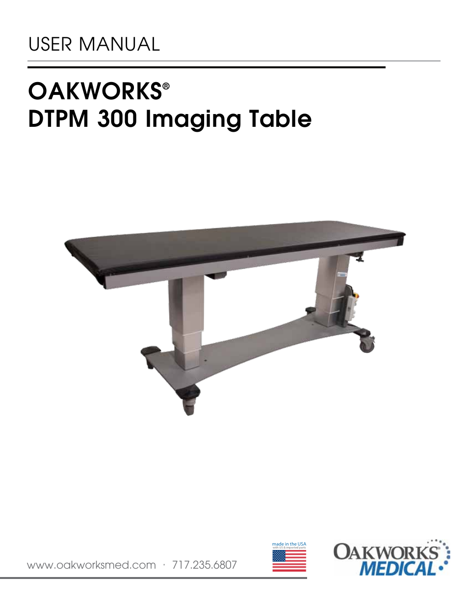 Oakworks DTPM300 User Manual | 24 pages