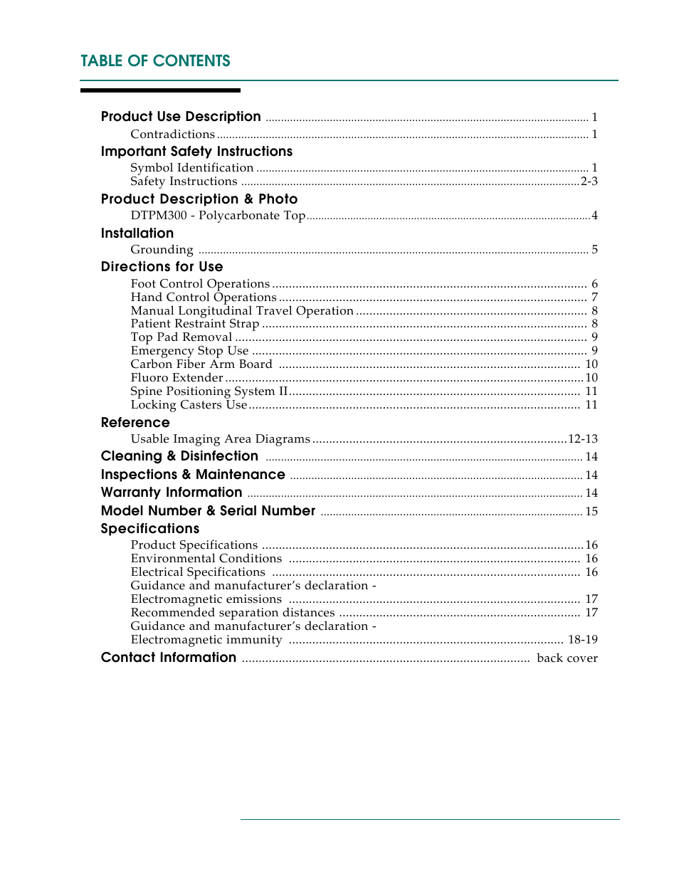 Oakworks DTPM300 User Manual | Page 3 / 24
