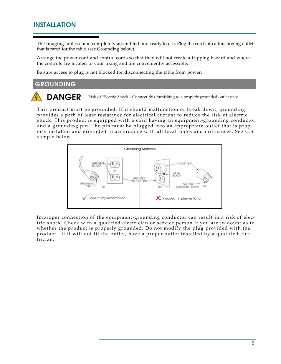 Danger, Installation | Oakworks DTPM300 User Manual | Page 8 / 24