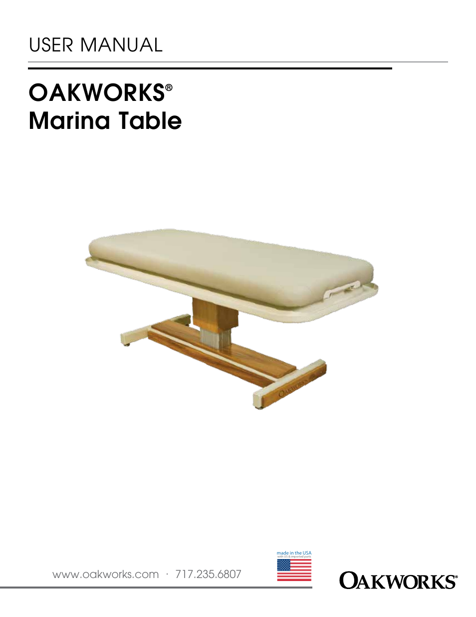 Oakworks Marina User Manual | 16 pages