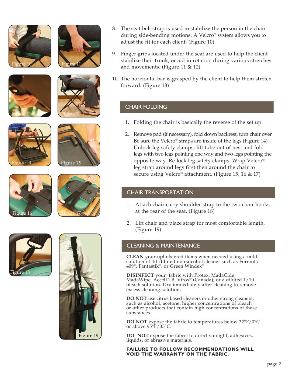 Oakworks Mattes Chair User Manual | Page 3 / 4