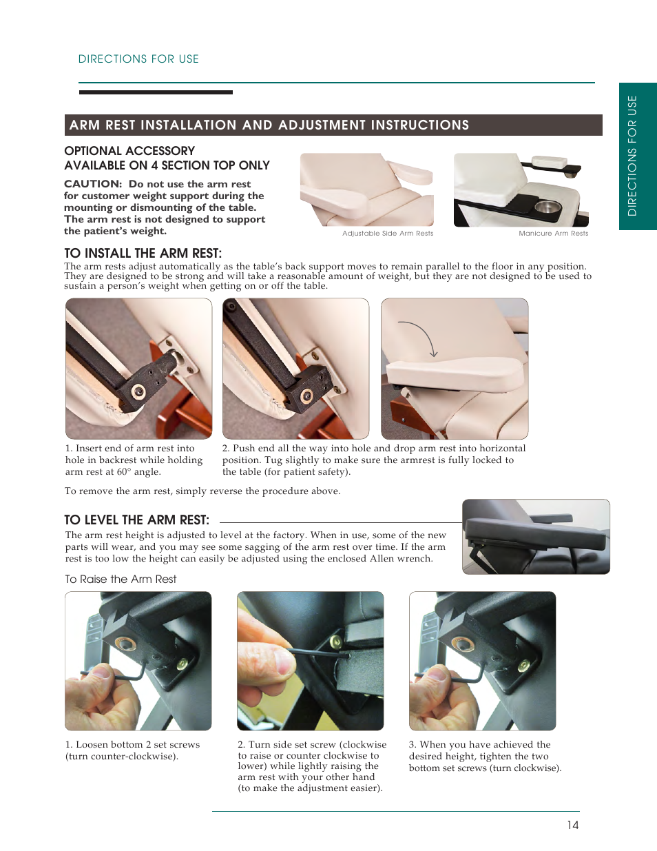 Oakworks PerformaLift Series User Manual | Page 17 / 28