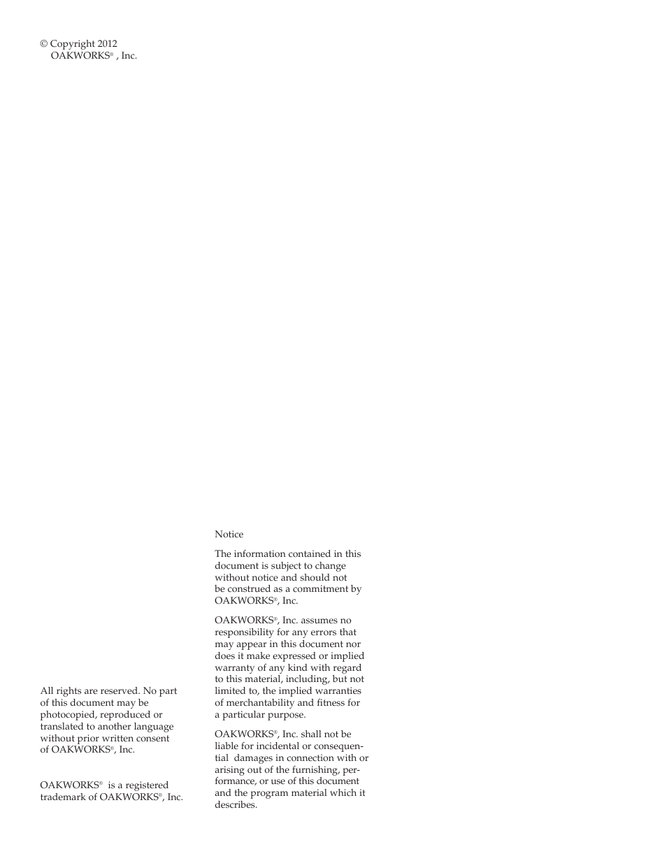 Oakworks PerformaLift Series User Manual | Page 2 / 28