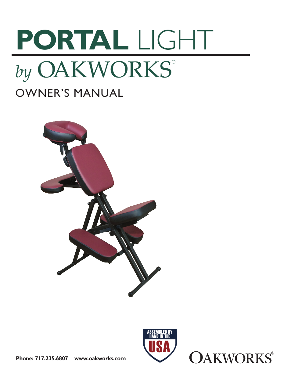 Oakworks Portal Light User Manual | 4 pages