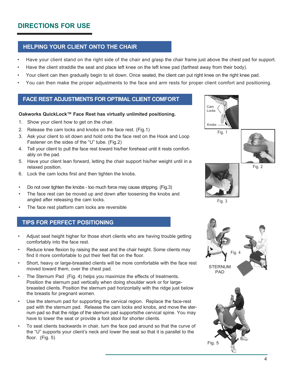 Directions for use | Oakworks Portal Pro 3 Rev.A User Manual | Page 5 / 8