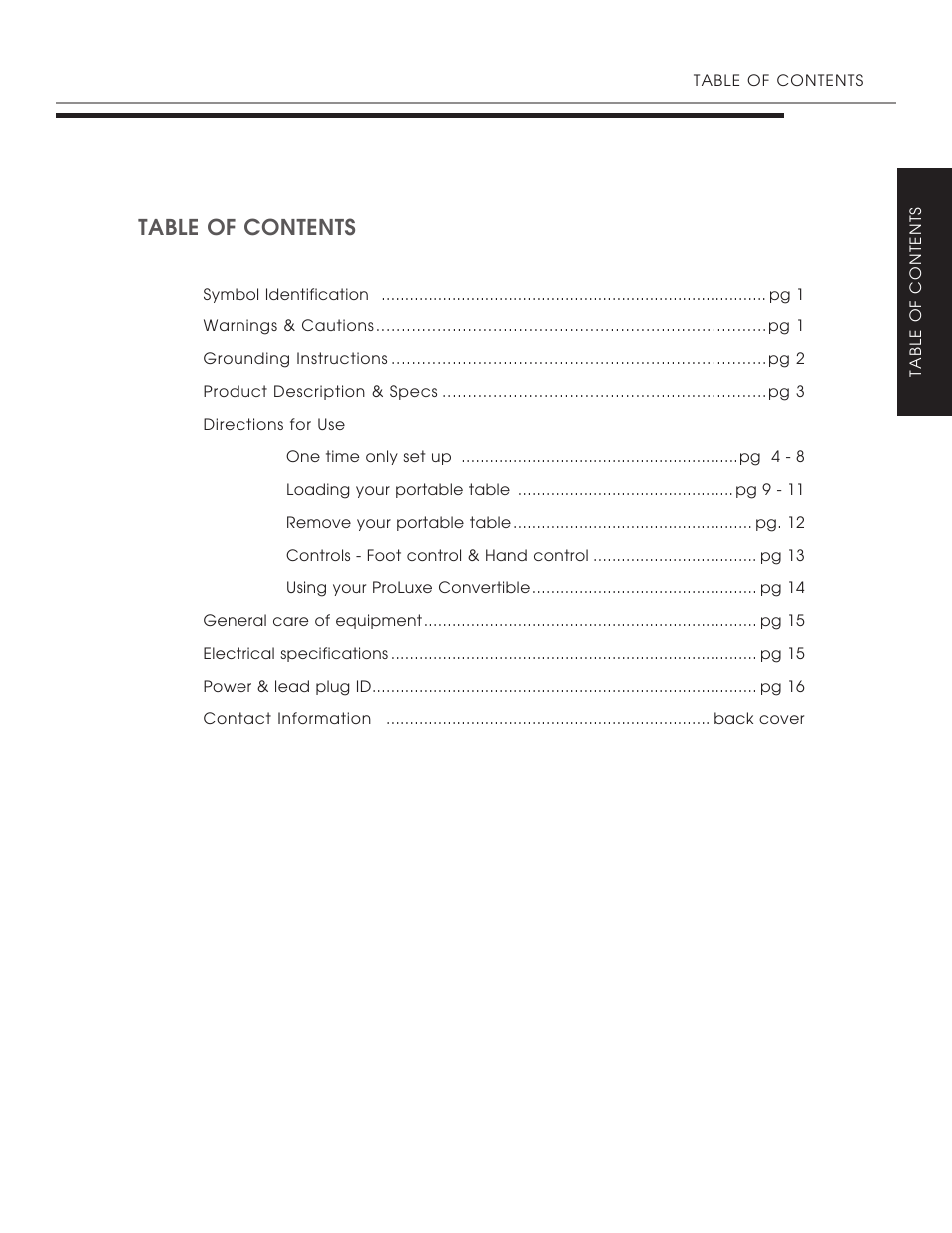Oakworks ProLuxe Convertible User Manual | Page 3 / 20