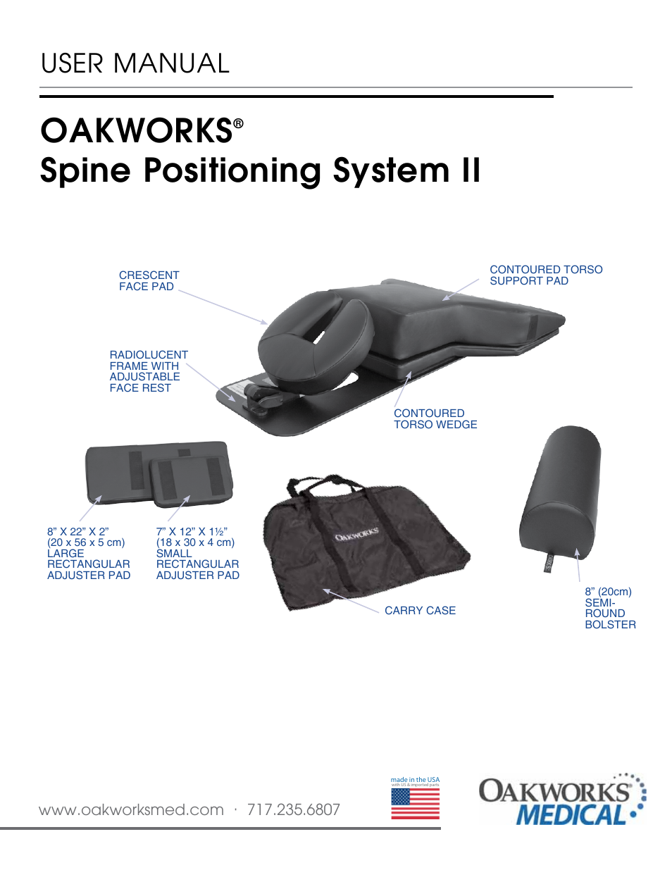 Oakworks Spine Positioning System II User Manual | 20 pages