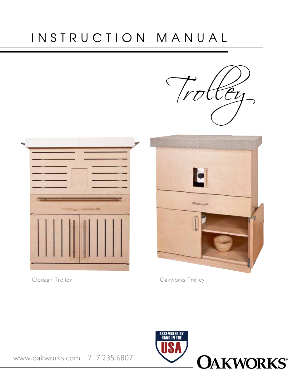 Oakworks Trolley User Manual | 8 pages