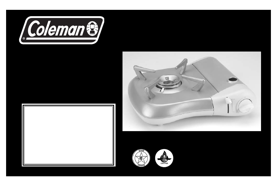 Réchaud à butane, Notice d’emploi | Coleman Model 2800 User Manual | Page 9 / 24
