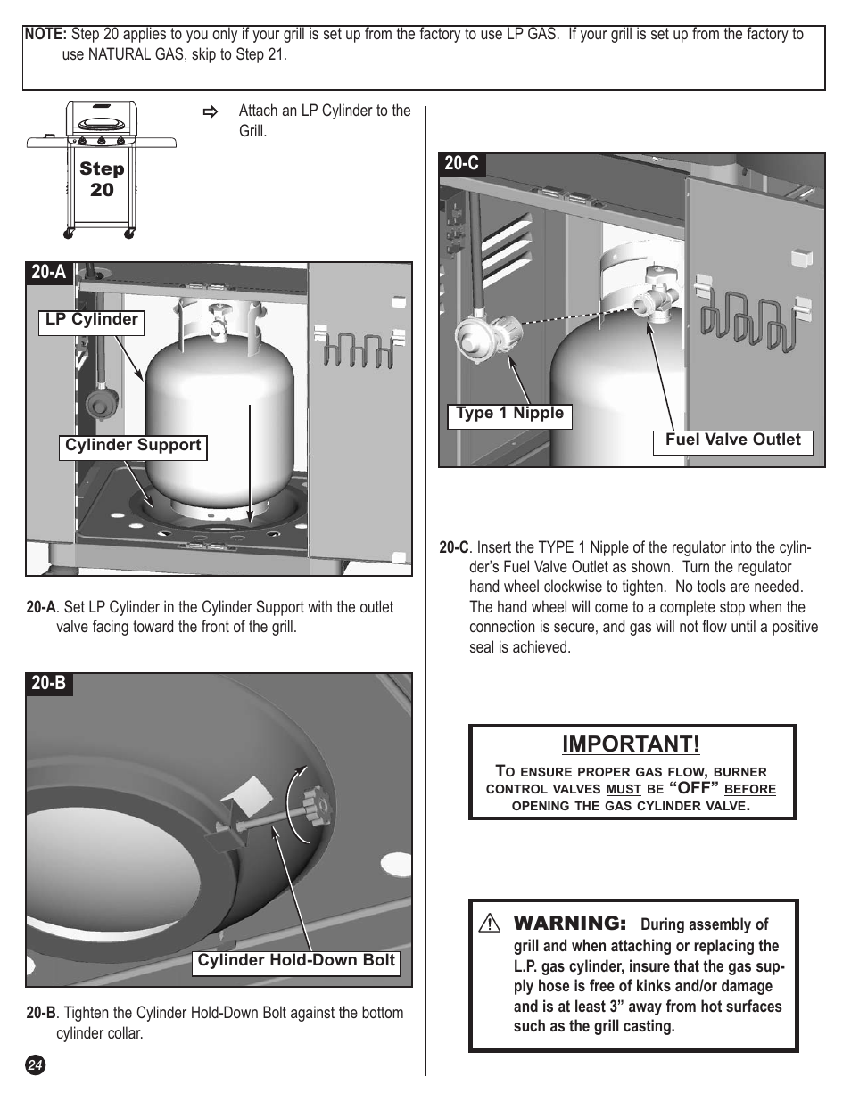 Important | Coleman 5110 User Manual | Page 24 / 36