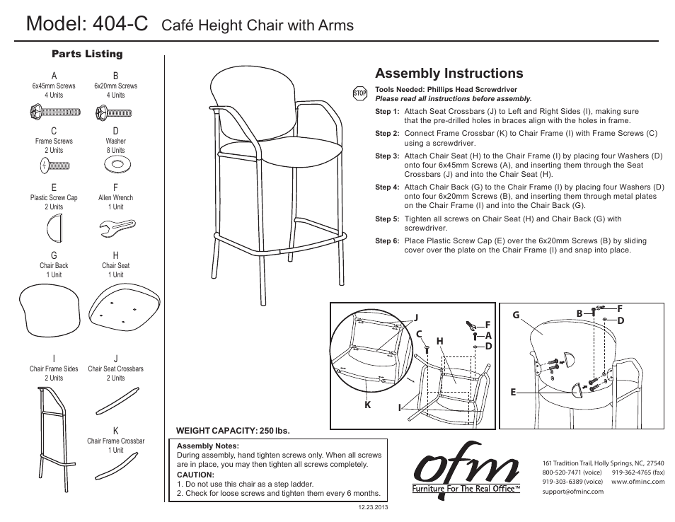 OFM 404-C User Manual | 1 page